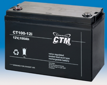 CT100-12  Pb 12V-100Ah M6 Gewindebuchse